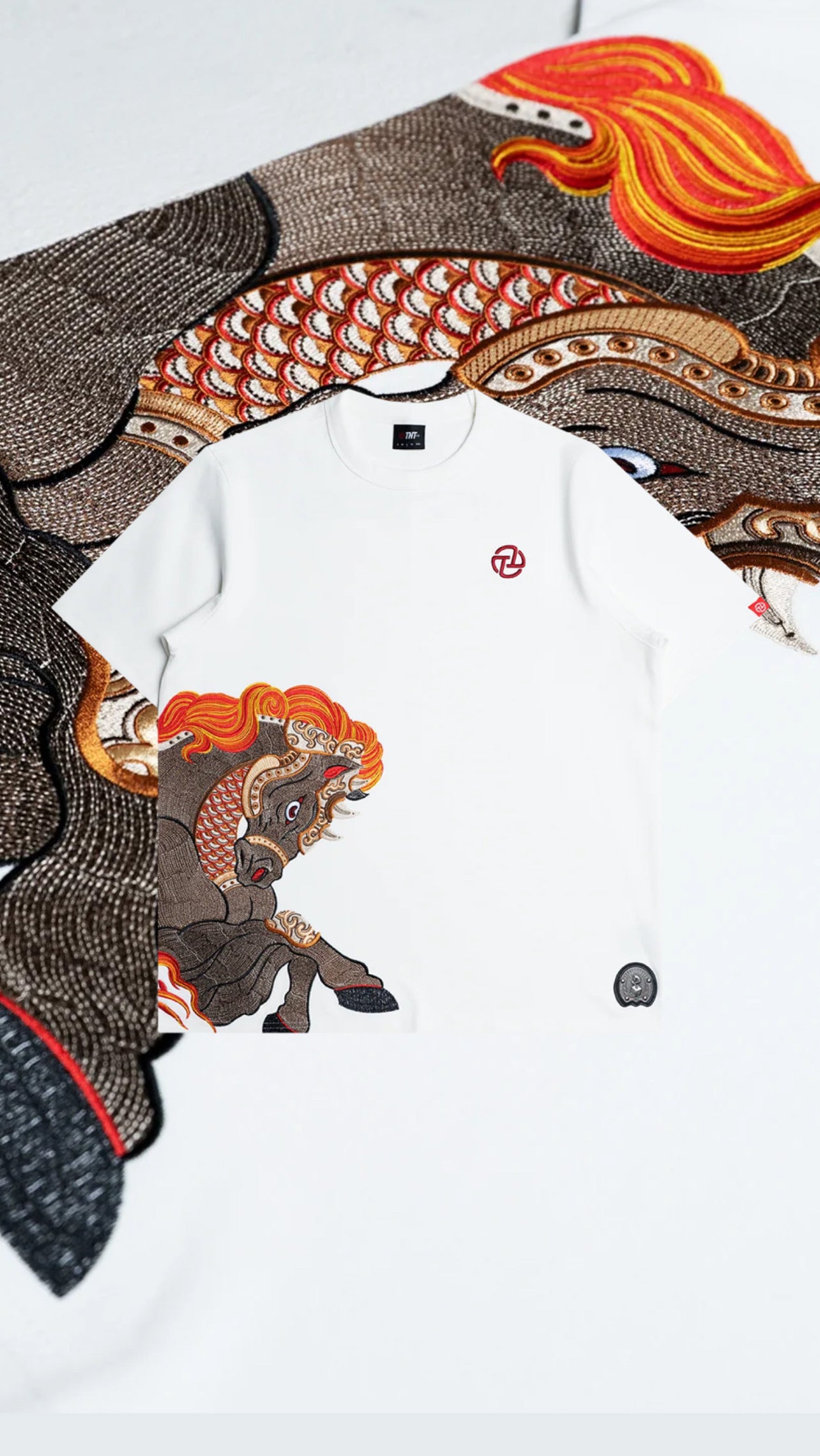TNTCO SIDE HORSE TEE WHITE