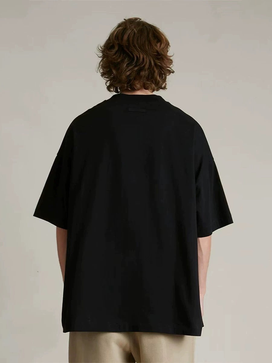 FEAR OF GOD essentials university logo Black Tee