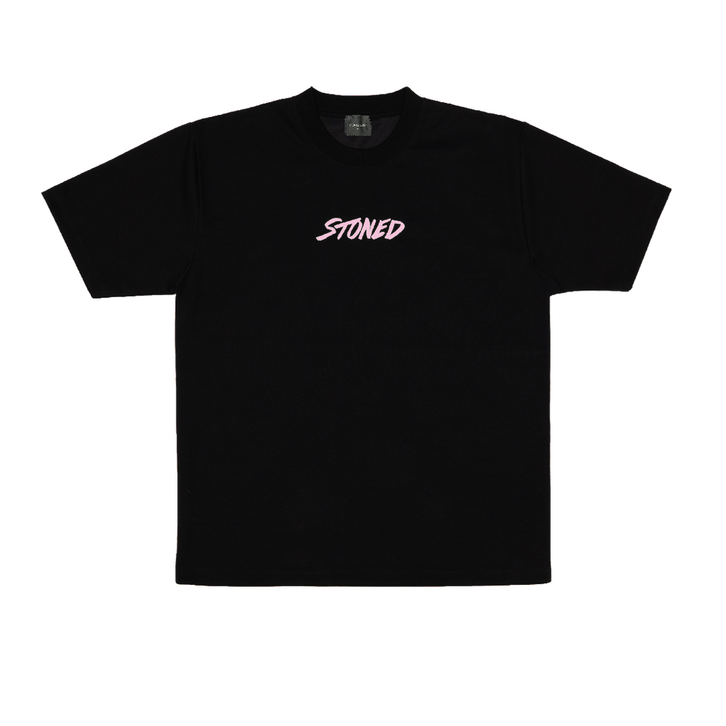 Stoned & Co. Genetic Hexagon Tee Black Pink
