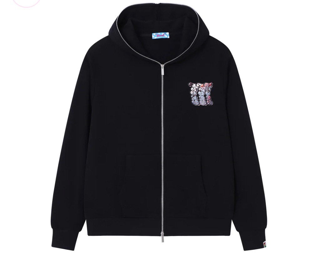 SWEED IRIEWATA x SWEED ZIP UP HOODIE BLACK