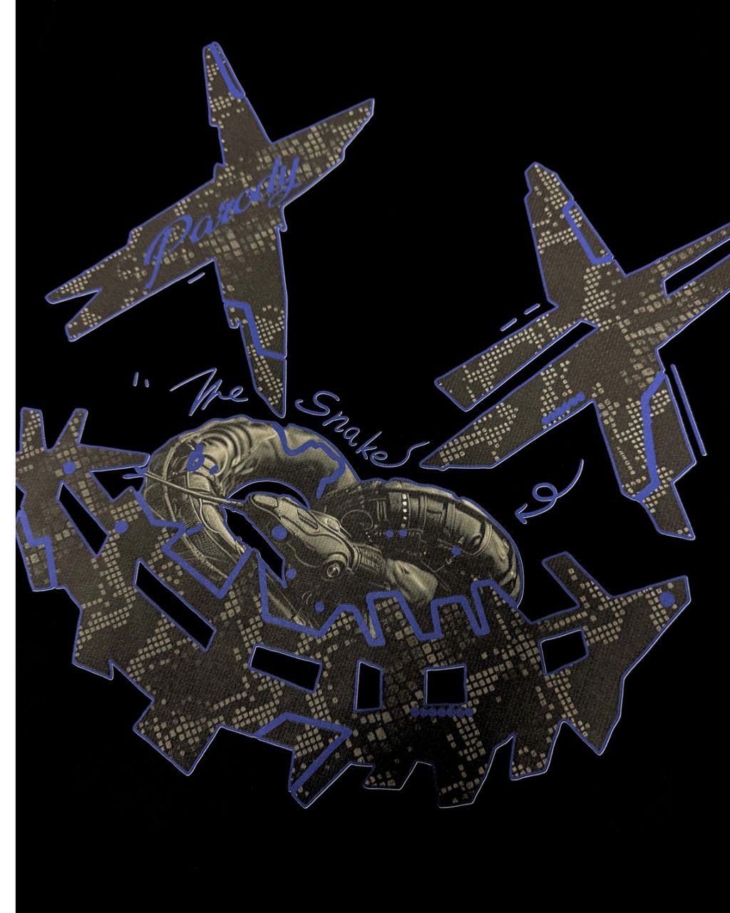 PARODY SMILEY FACE DESIGN 052 BLACK T SHIRT