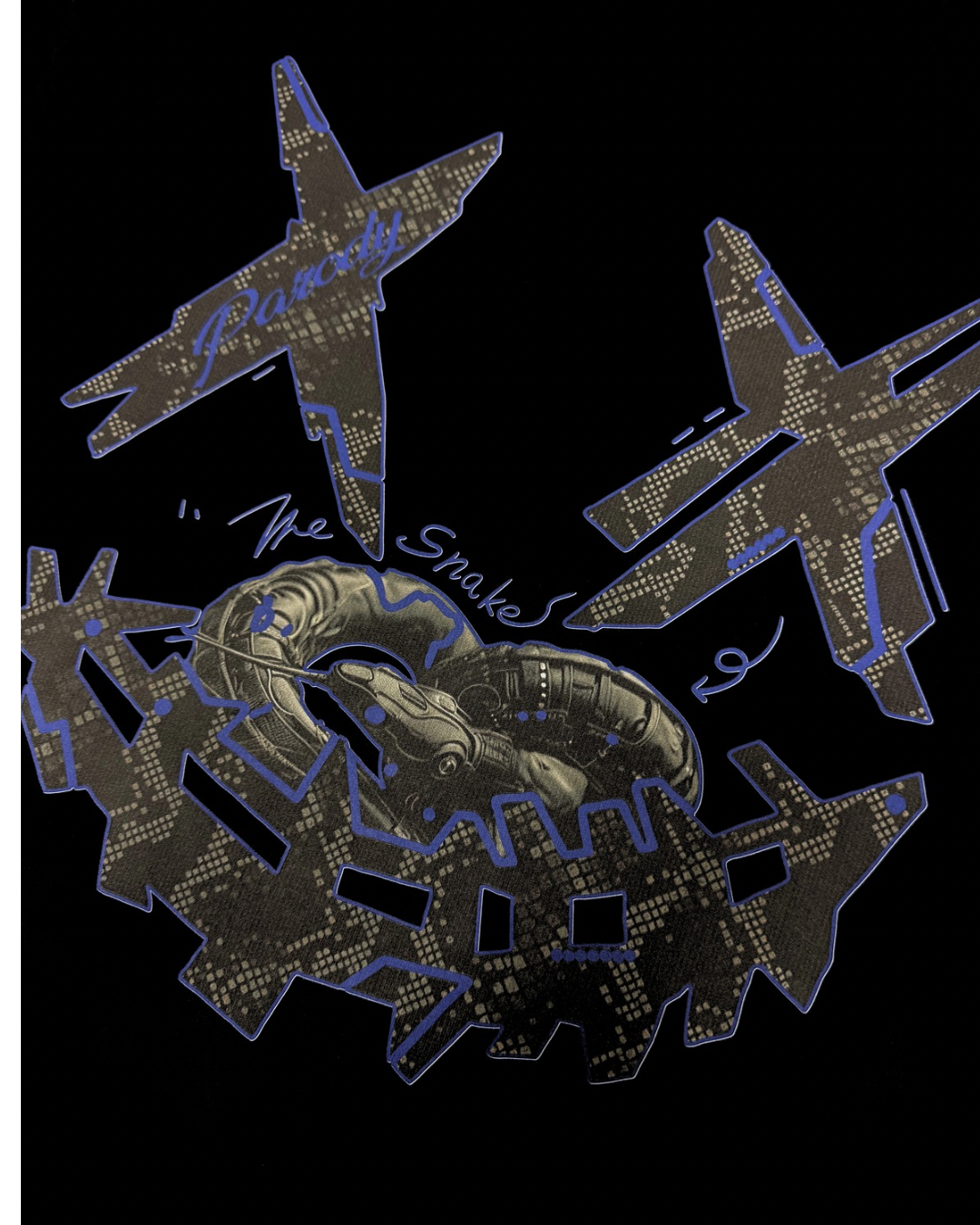 PARODY SMILEY FACE DESIGN 052 BLACK T SHIRT