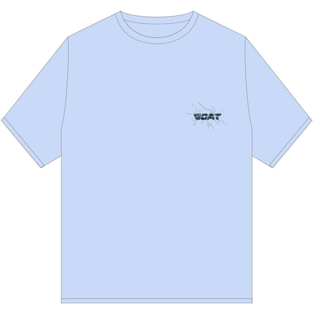 GOAT VOLTAGE CHROME T SHIRT LIGHT BLUE