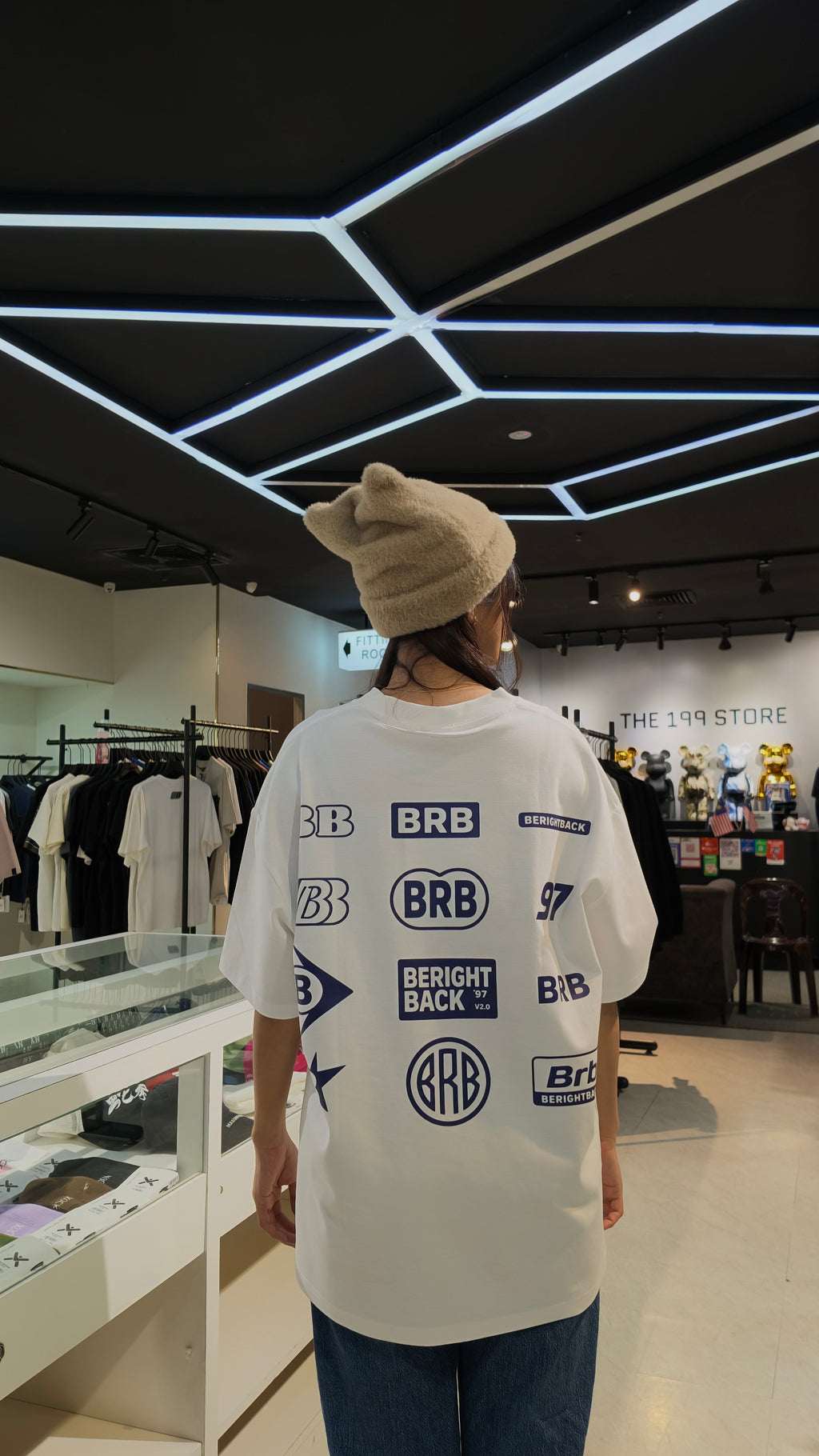 BRB CLASSIC BACK HIT TEE WHITE