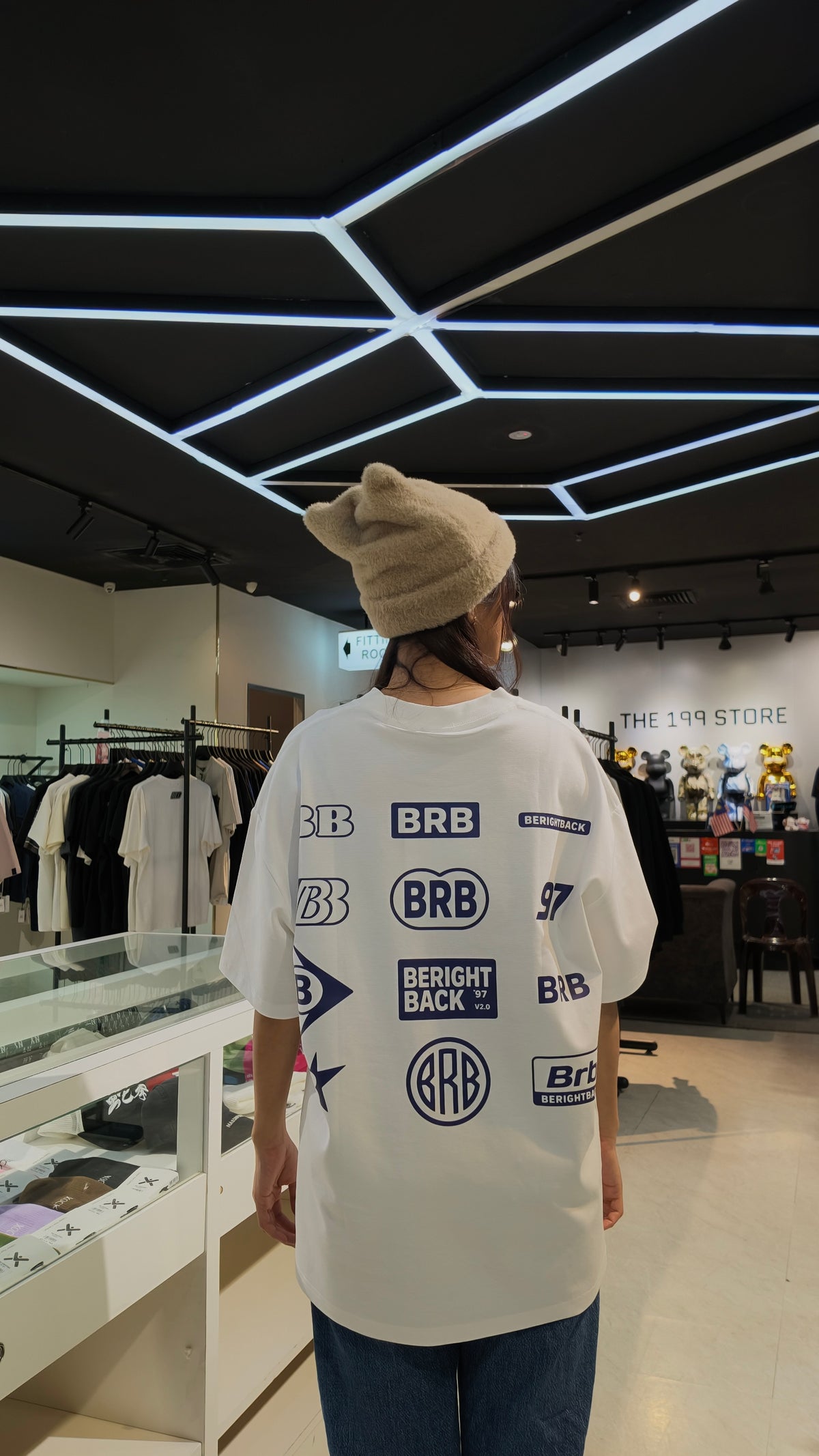 BRB CLASSIC BACK HIT TEE WHITE