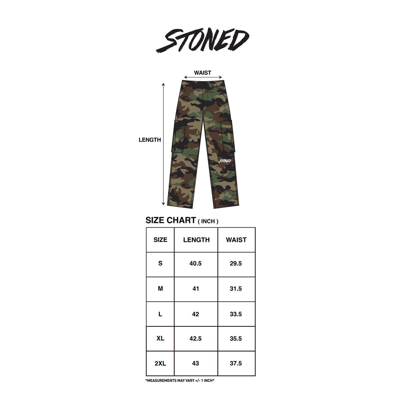 Stoned & Co. Blessed25 Military Cargo Pants
