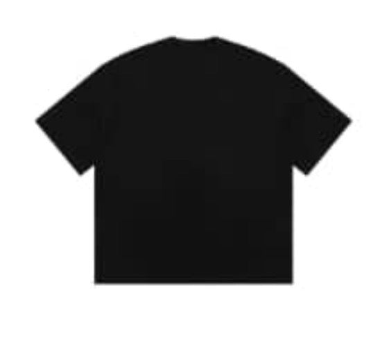 Masonprince Imitation Paper Information Label Printed Short-Sleeve Tee Black