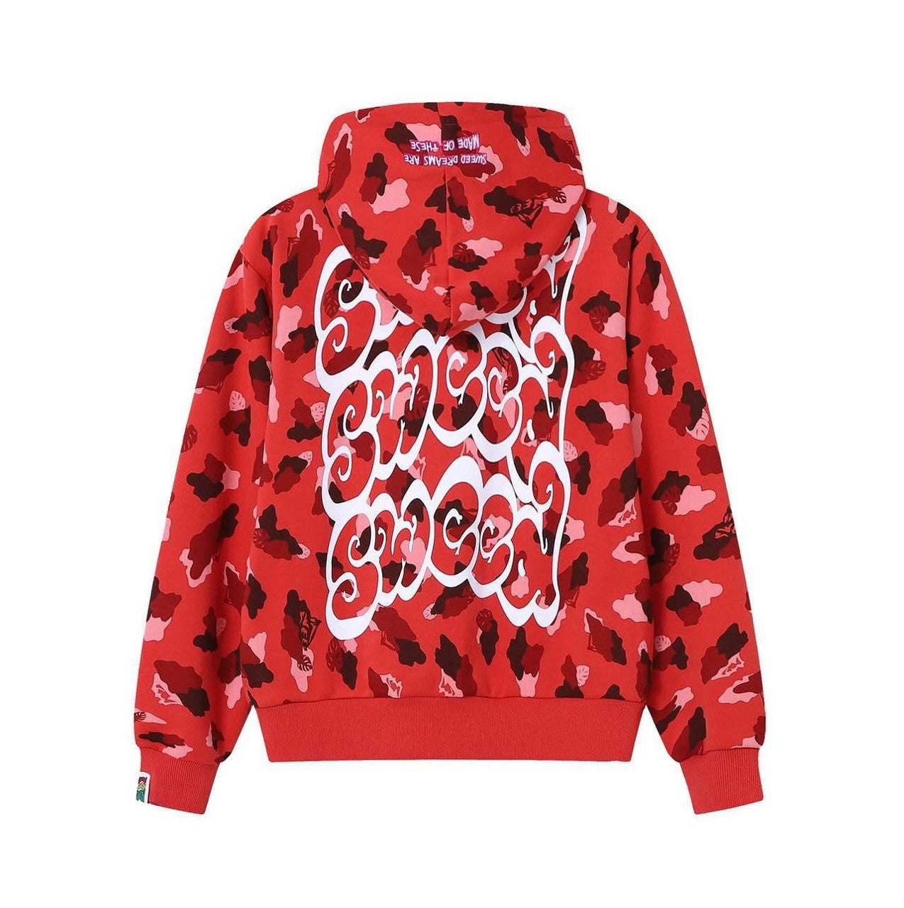 SWEED CAMO HOODIE RED