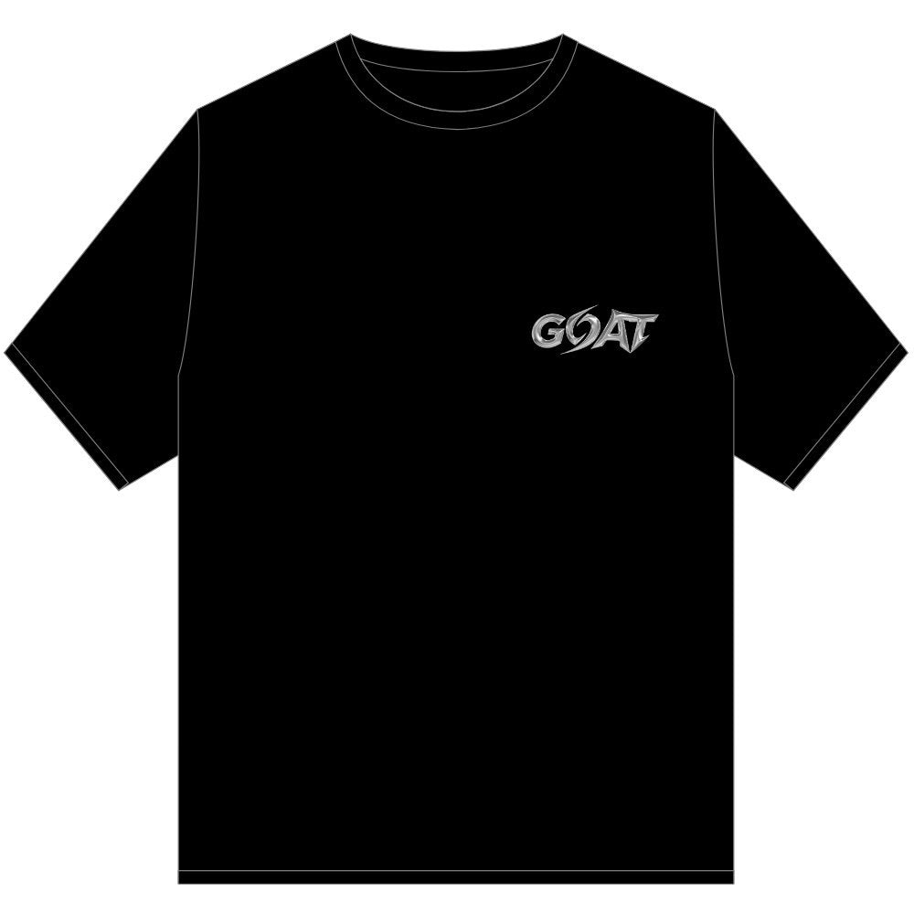 GOAT CHROME STORM TEE SHIRT BLACK