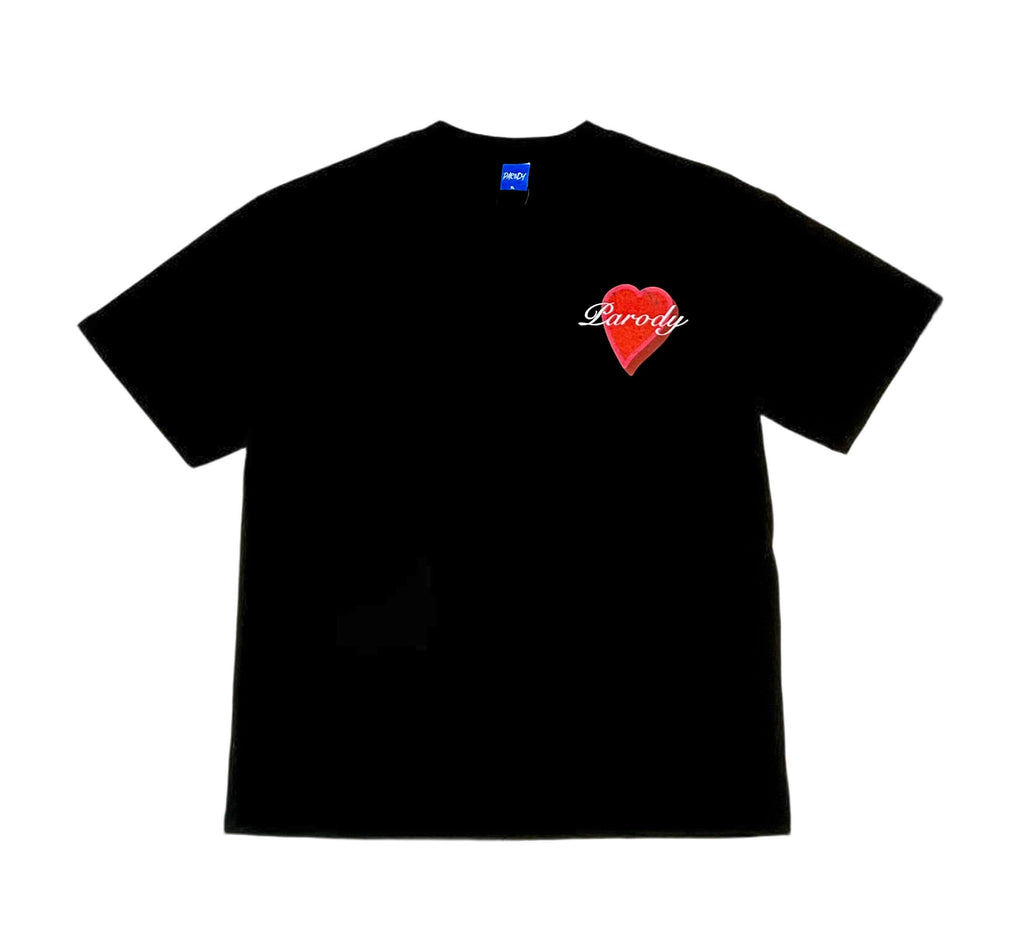 PARODY SMILEY FACE DESIGN 014 BLACK T SHIRT