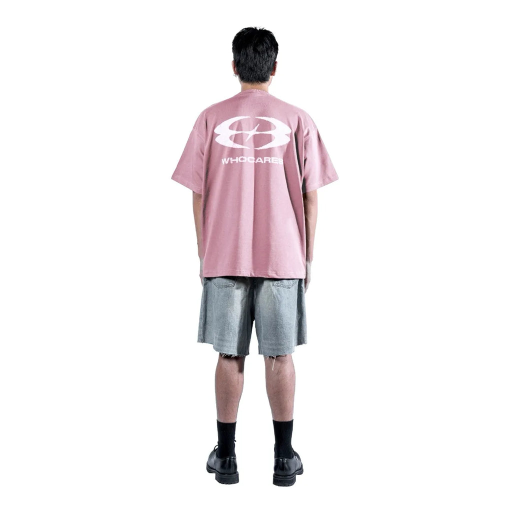 WHOCARES STATIC MOTION  TEE PINK