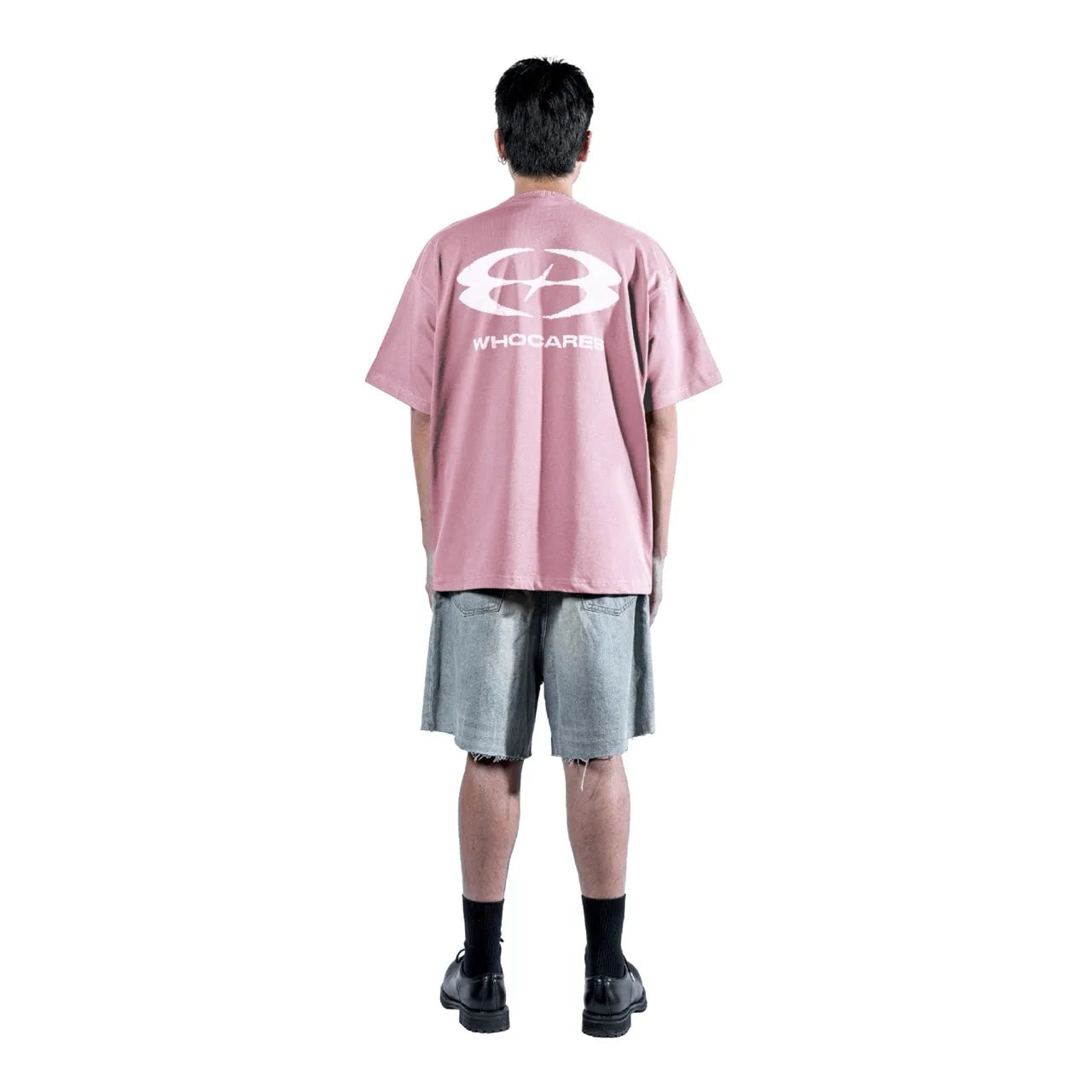 WHOCARES STATIC MOTION  TEE PINK