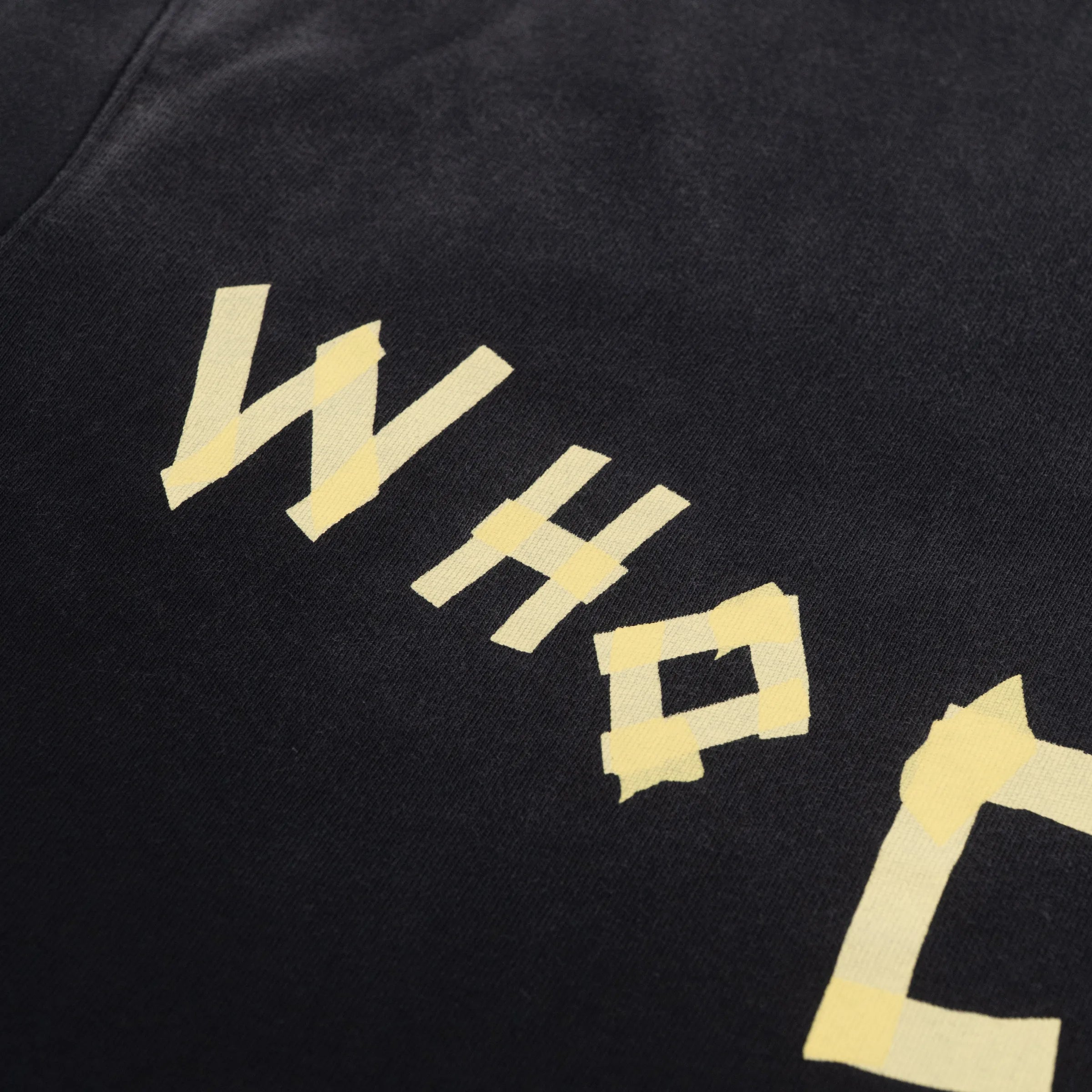 WHOCARES TAPE LOGO V2 TEE BLACK