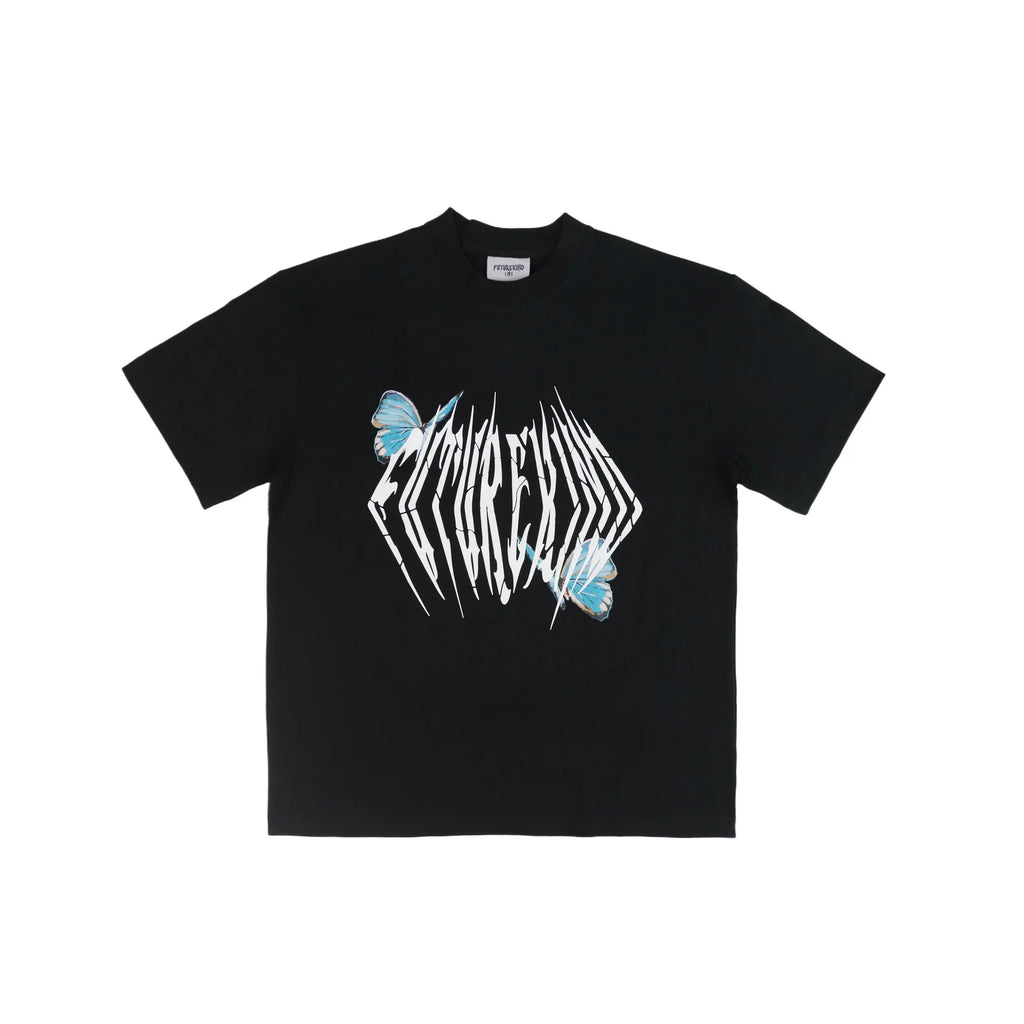 FUTURE KIND HK BUTTERFLY BLACK TEE