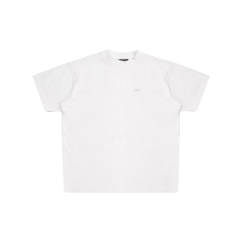 MASONPRINCE 2026 DOUBLE COLLAR GRAPHIC WHITE TEE