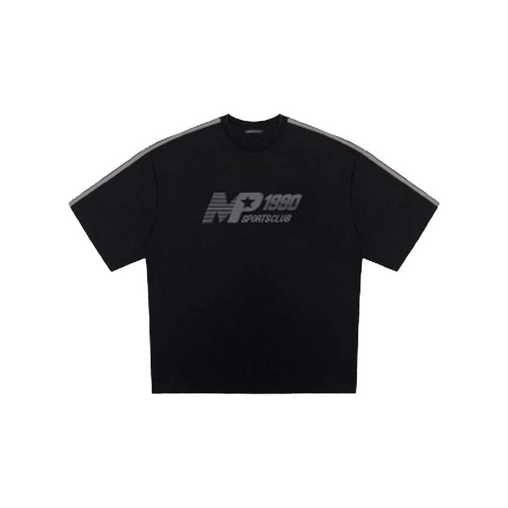 MASONPRINCE SS24 CLUB PRINTED STRIPED TEE BLACK