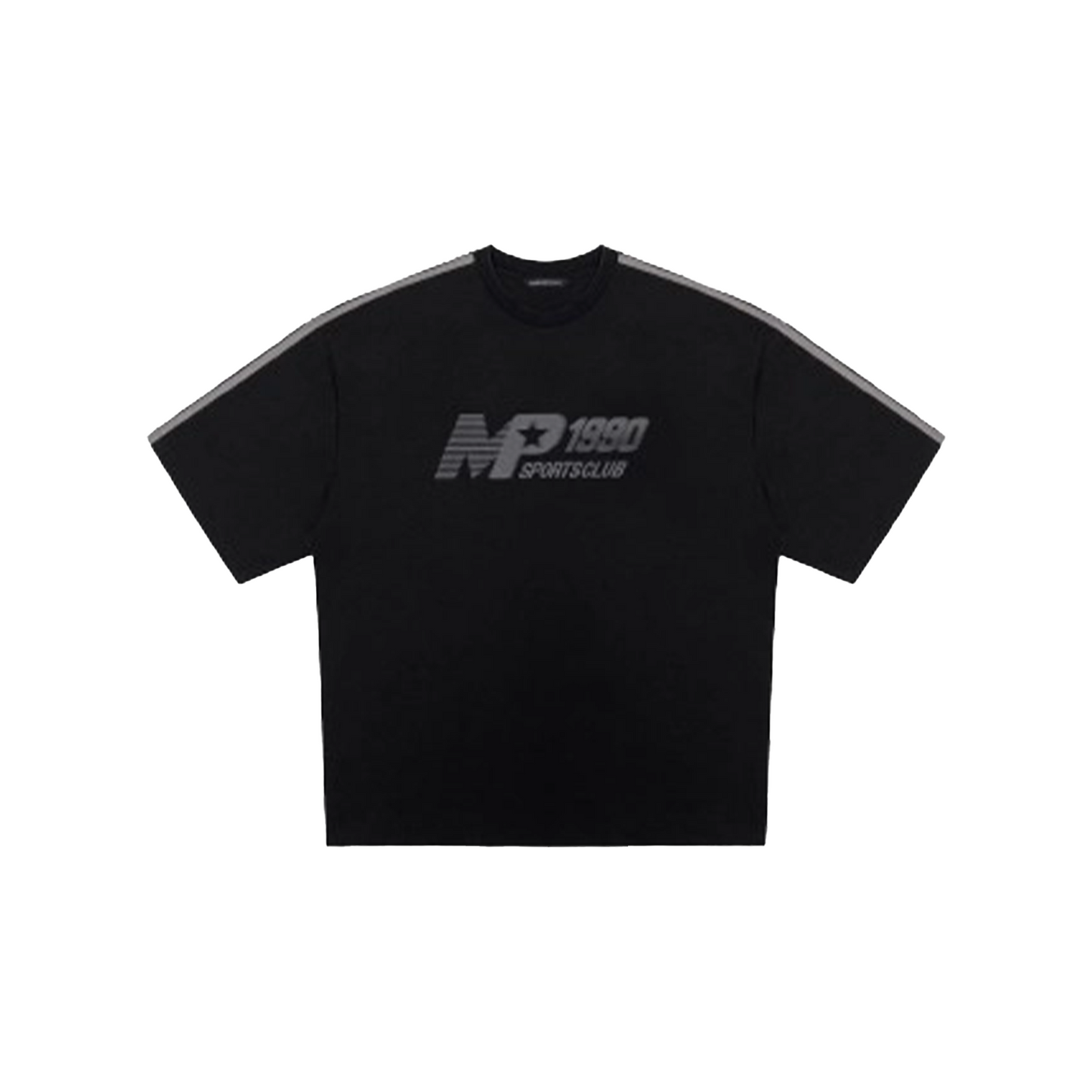 MASONPRINCE SS24 CLUB PRINTED STRIPED TEE BLACK