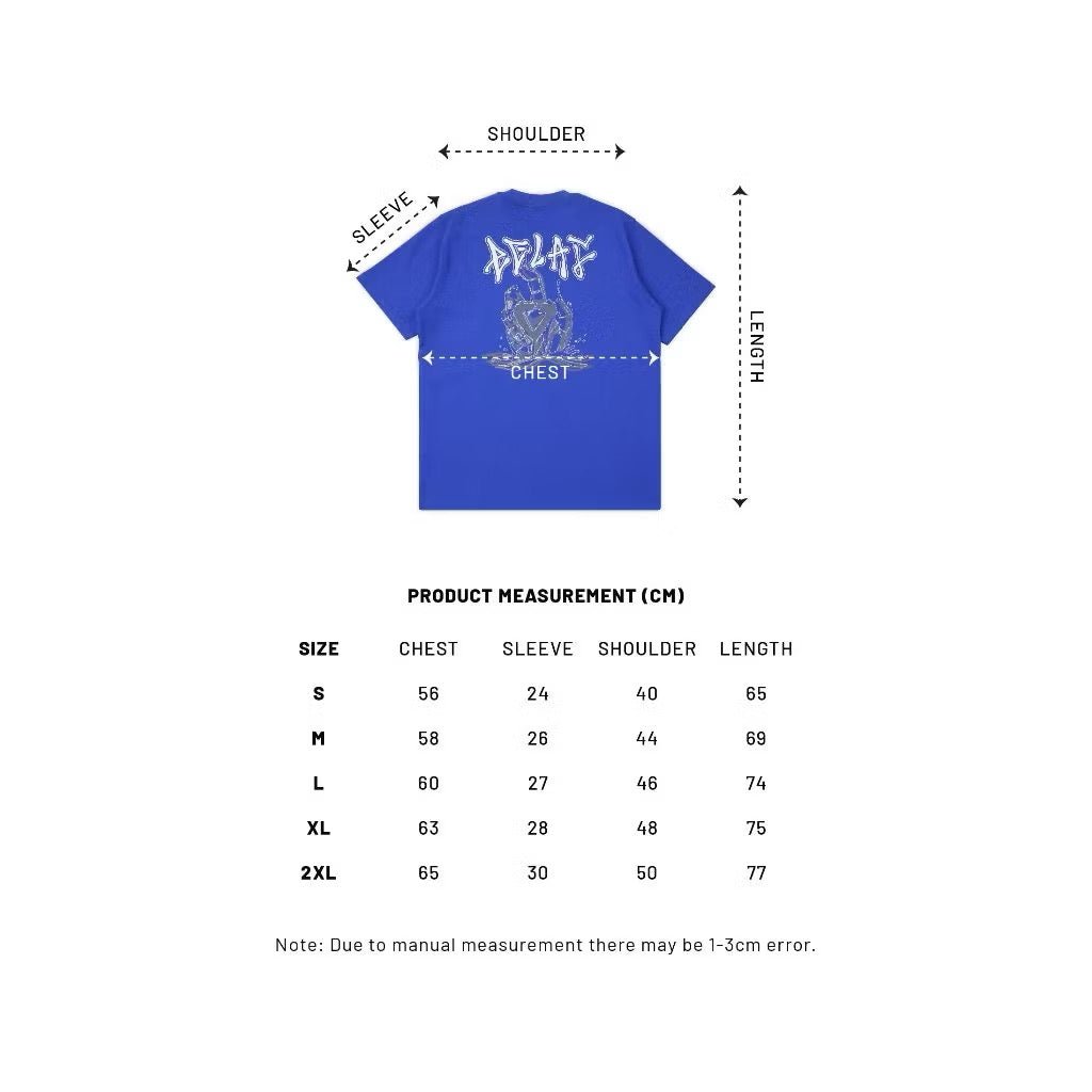 EGLAF EQUA GLOW IN THE DARK TEE BLUE