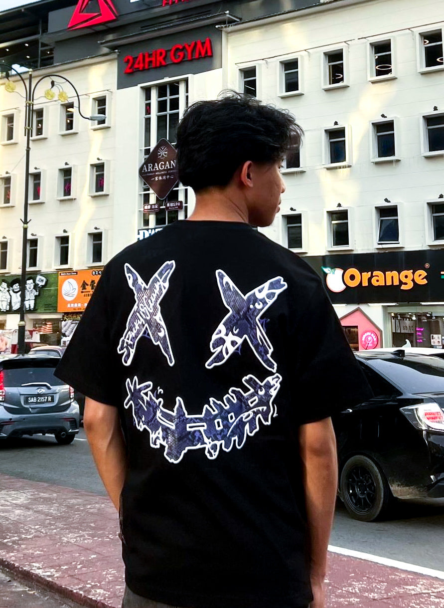 RICKYISCLOWN MIDNIGHT RAID MAMBA CLOWN TEE BLACK