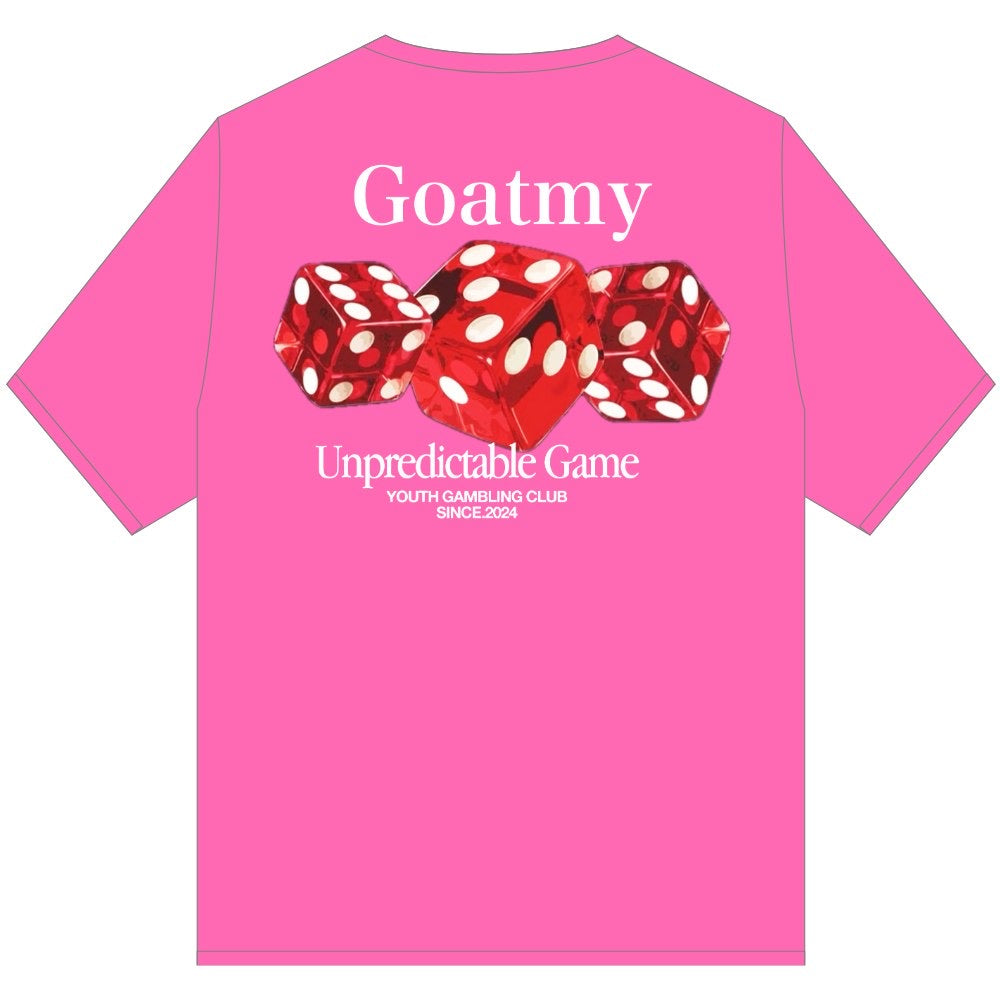 GOAT UNPREDICTABLE GAME T SHIRT PINK