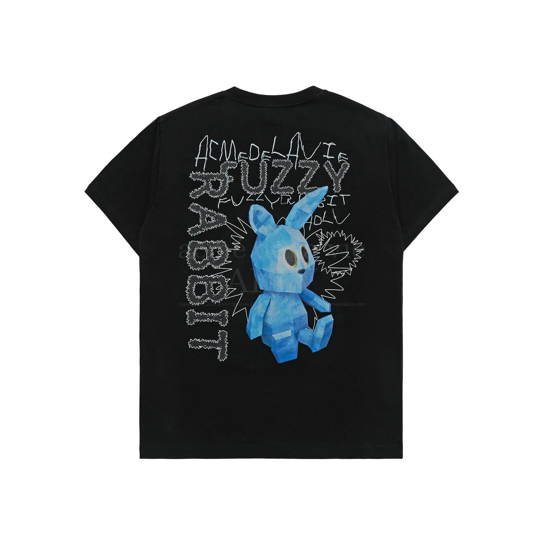 ADLV  RETRO RABBIT BLACK TEE