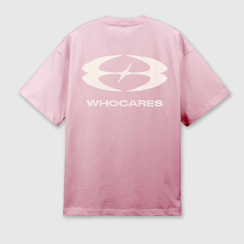 WHOCARES STATIC MOTION  TEE PINK