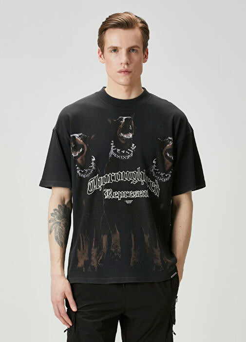 REPRESENT BLACK THOROUGHBRED DOBERMAN TEE