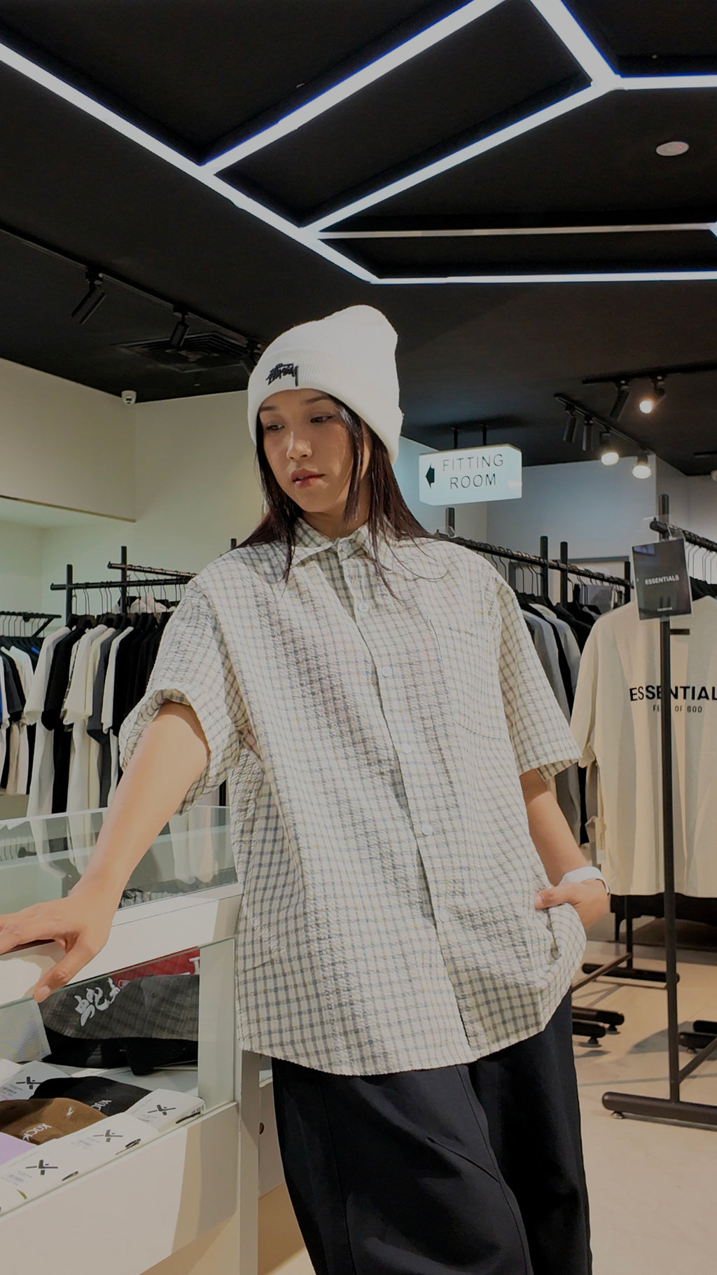 SAVAGEBASE  BUTTON UP T-SHIRT WHITE