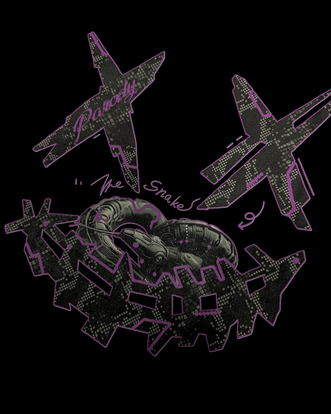 PARODY SMILEY FACE DESIGN 045 BLACK T SHIRT