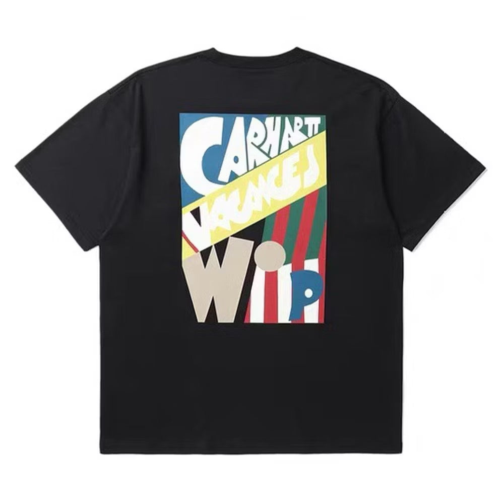 CARHARTT WIP S/S TAMAS POCKET BLACK TEE SHIRT