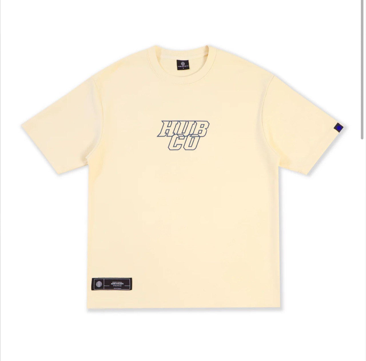 CARVED HUBCO TEE CREAM