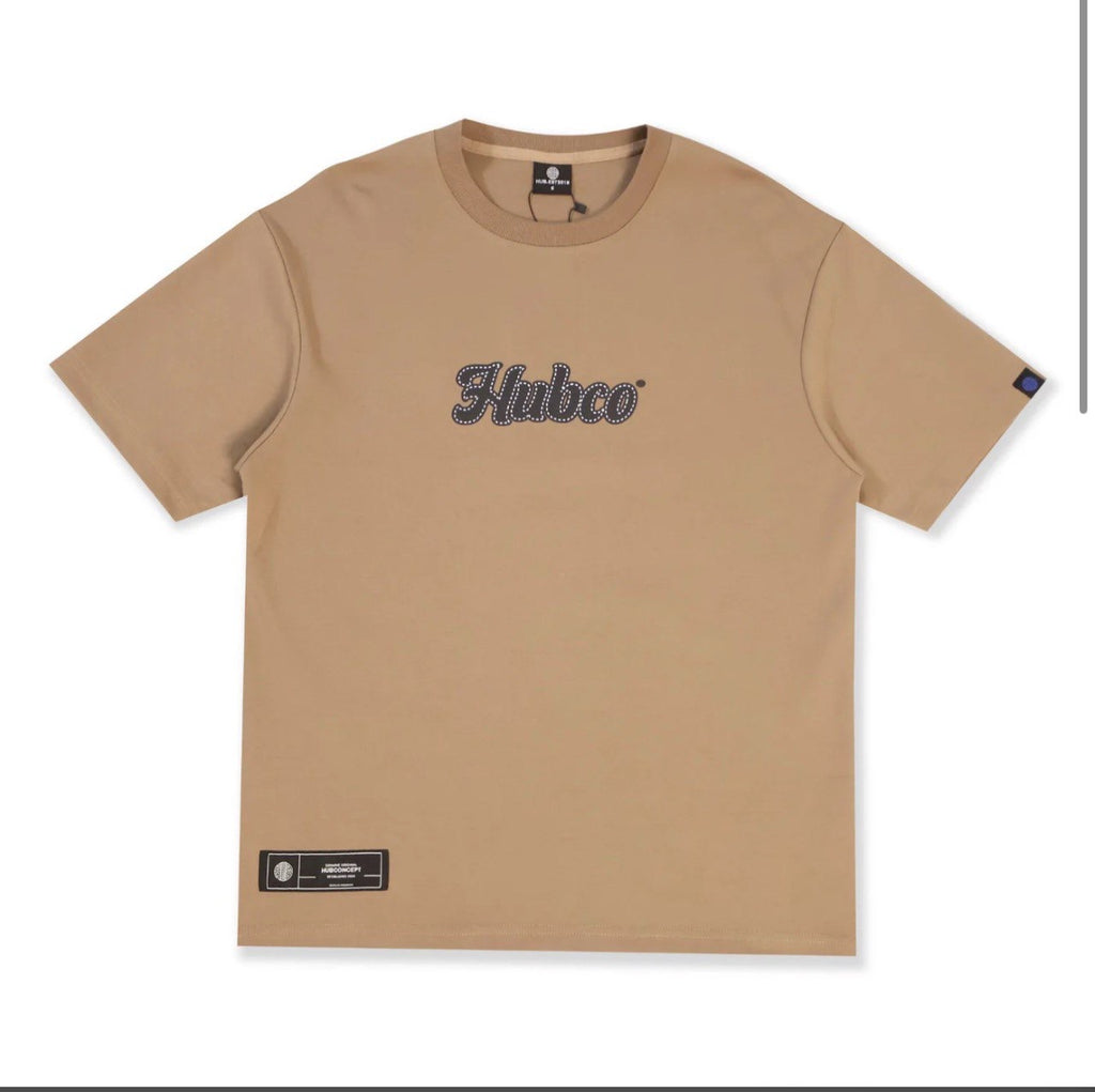 HUB CONCEPT STORE |GRAIN HUB 280GSM OVERSAIZ TEE BROWN