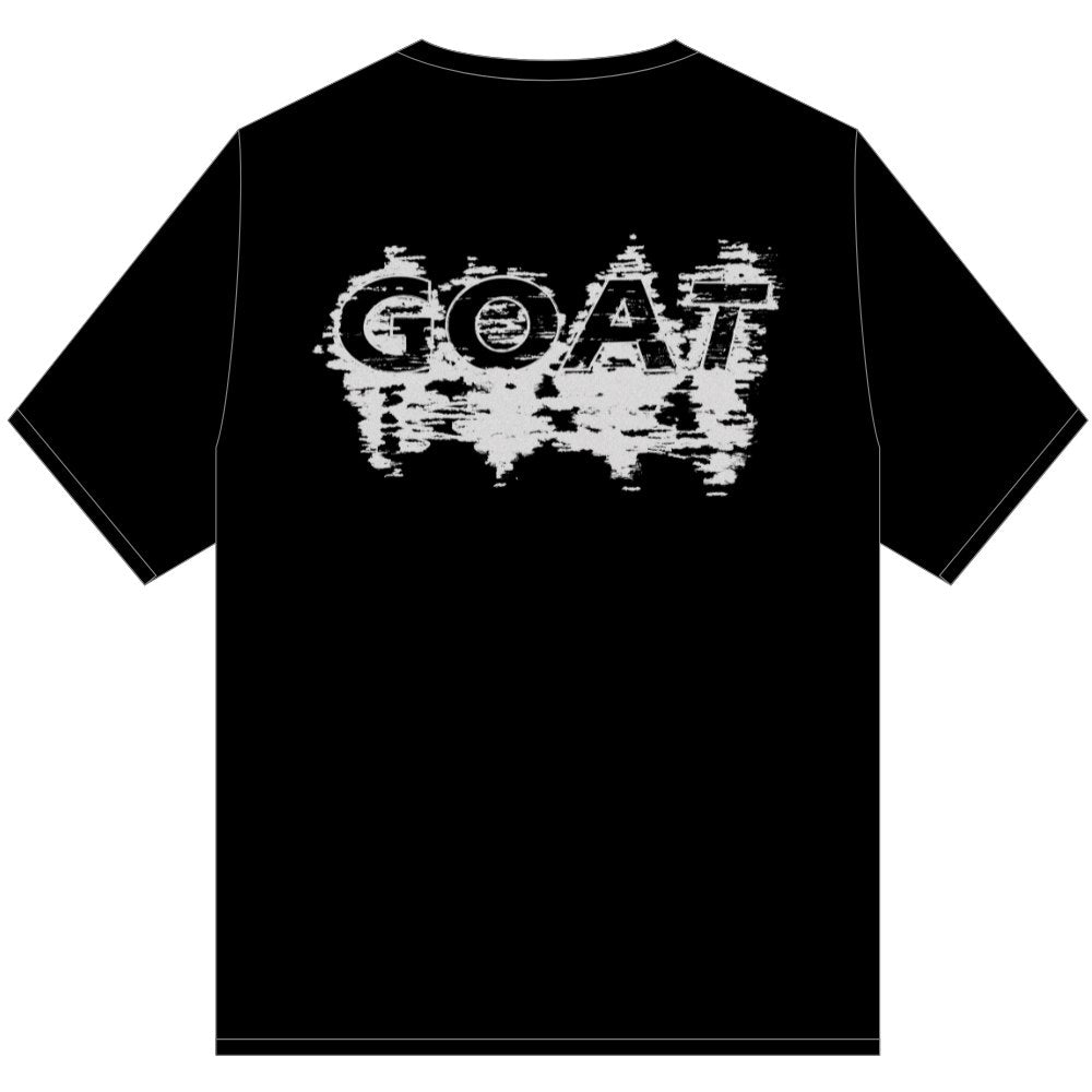 GOAT GLITCH T SHIRT BLACK