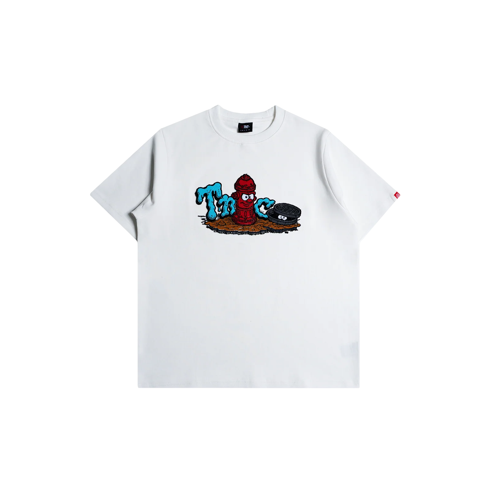 TNTCO FIRE HYDRANT WHITE TEE