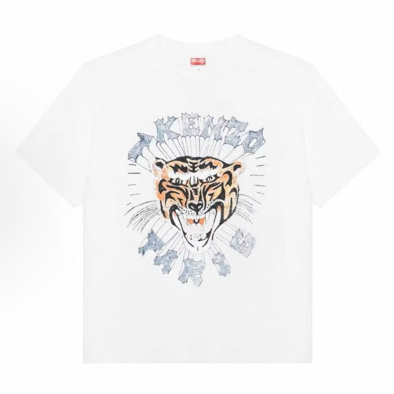 KENZO SS22 HANDRAWN WHITE T SHIRT (OS) OVERSIZED