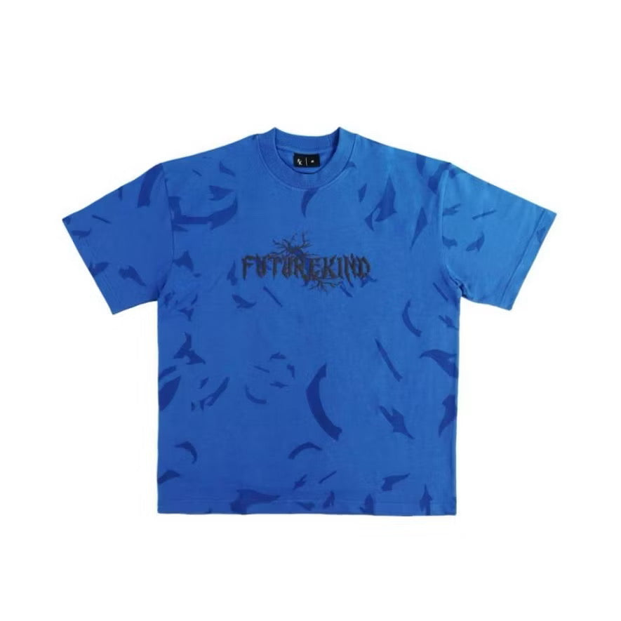 FUTURE KIND TIME CRACK ESSENTIAL BLUE TEE