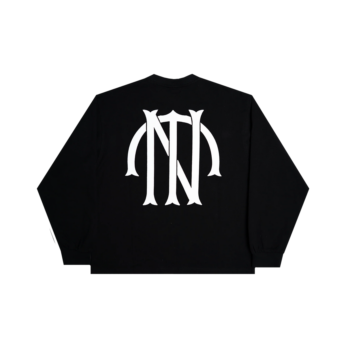 TNTCO AFTER DARK LOGO LONG SLEEVE TEE BLACK