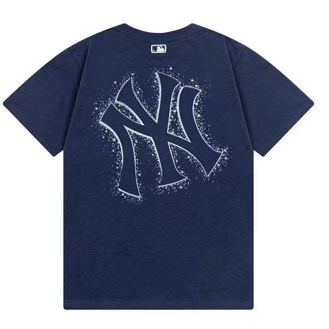 Mlb Spray Logo Navy Tee