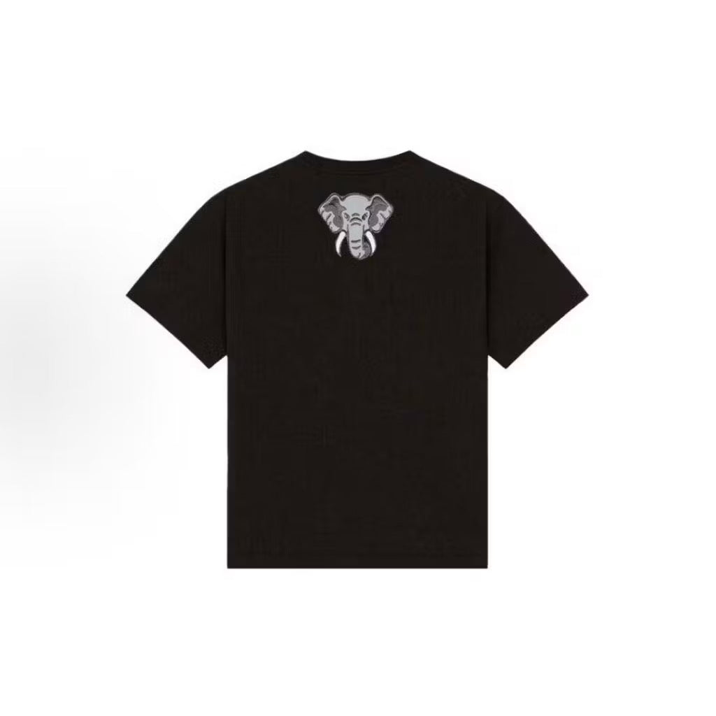 KENZO PRINTED KENZO PARIS ELEPHANT SERIES BLACK T SHIRT (OS) OVERSIZED