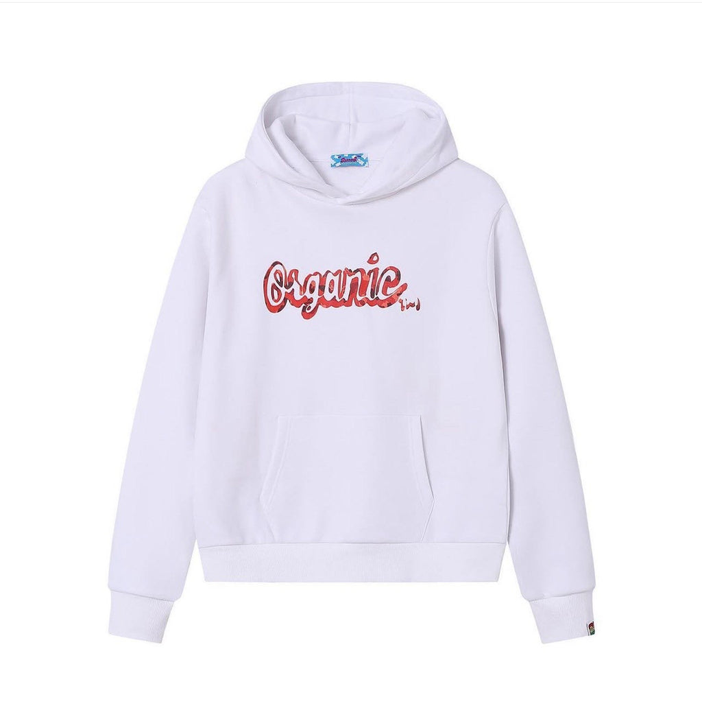 SWEED RED ORGANIC HOODIE WHITE