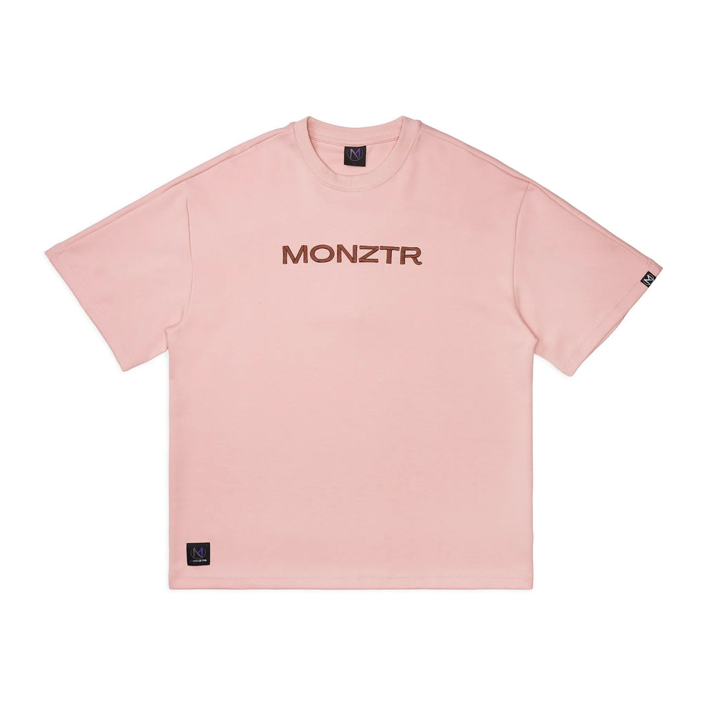 MONZTR ESSENTIAL STRAP TEE PINK