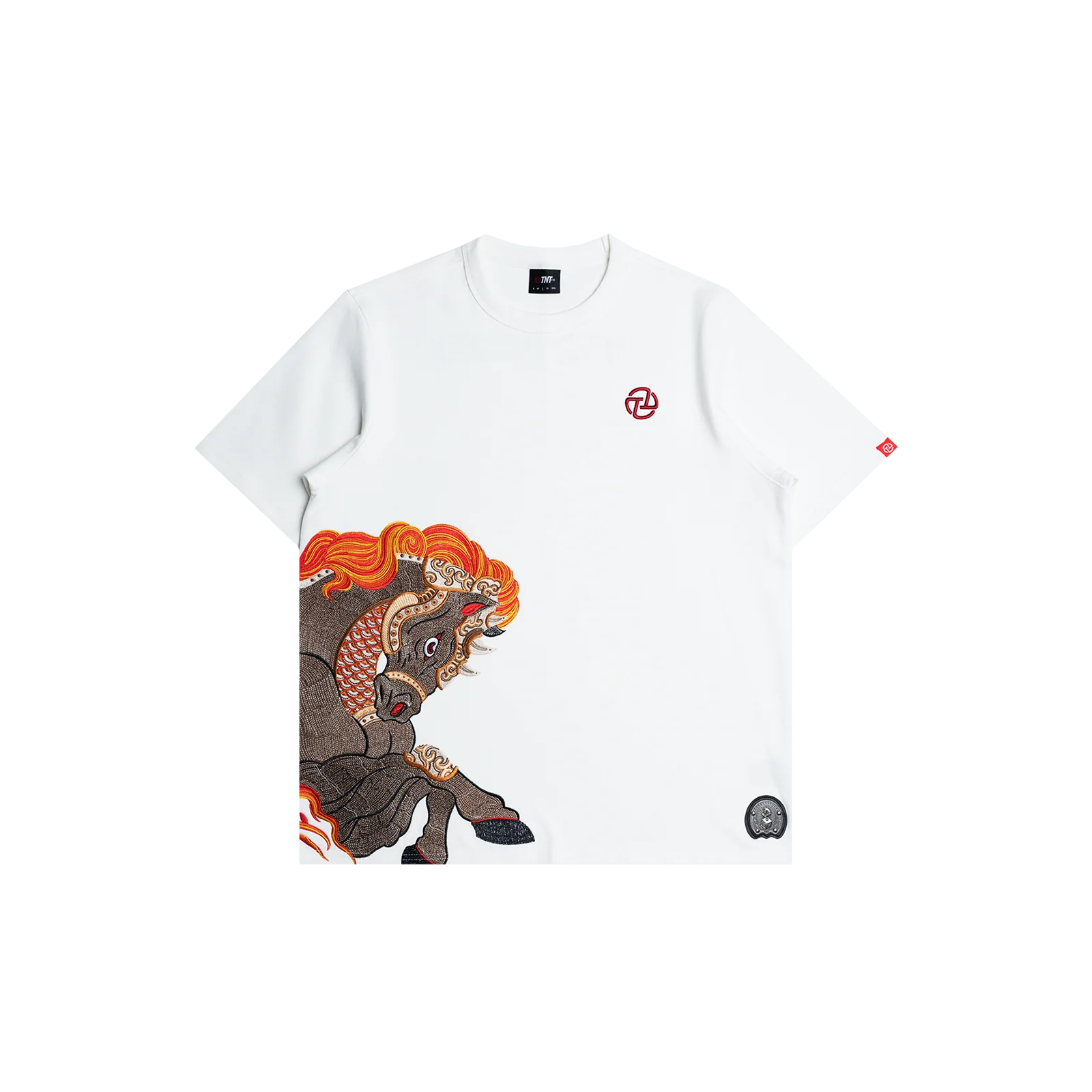 TNTCO SIDE HORSE TEE WHITE