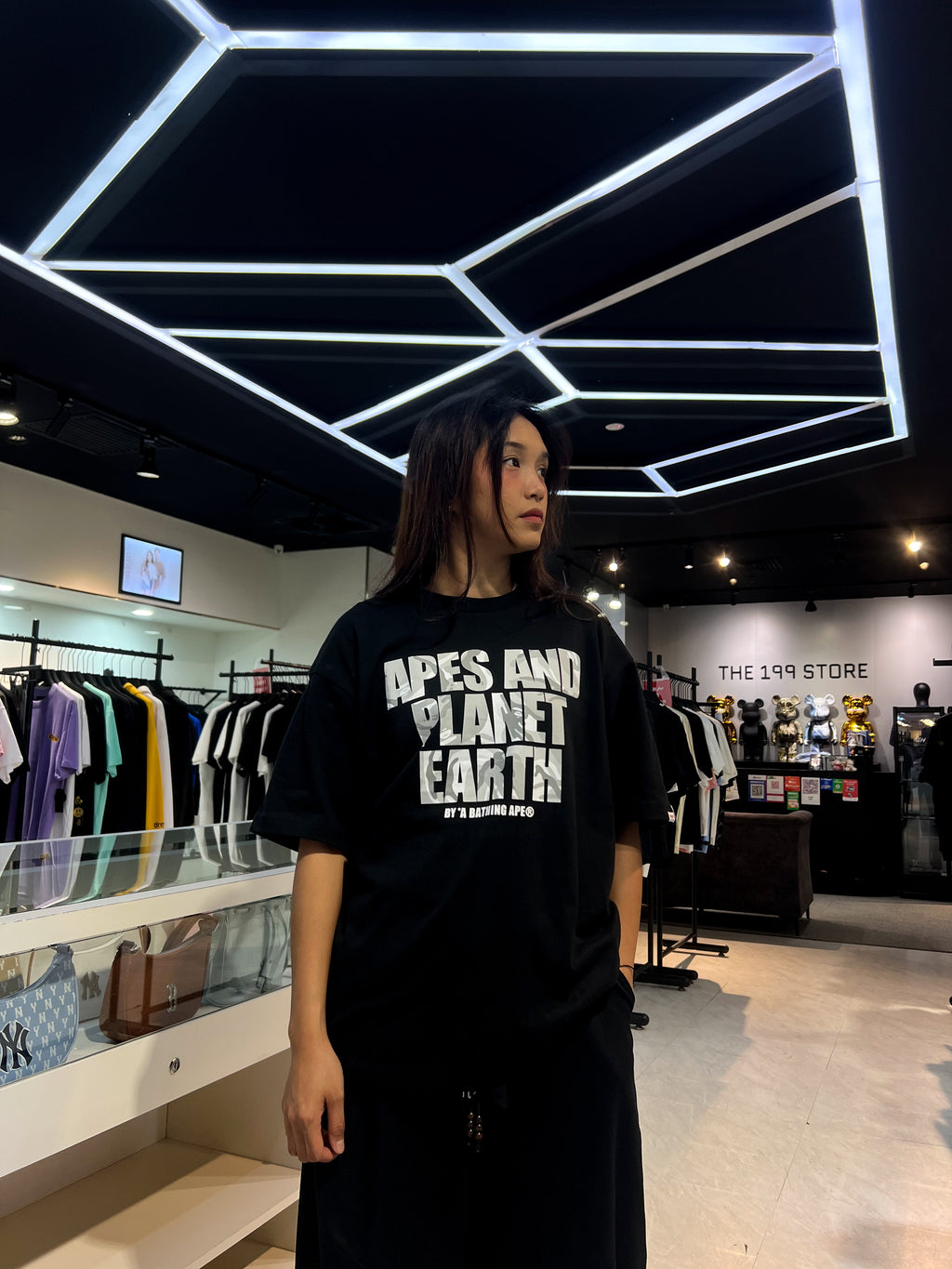 BAPE AAPE MAIN TEE BLACK