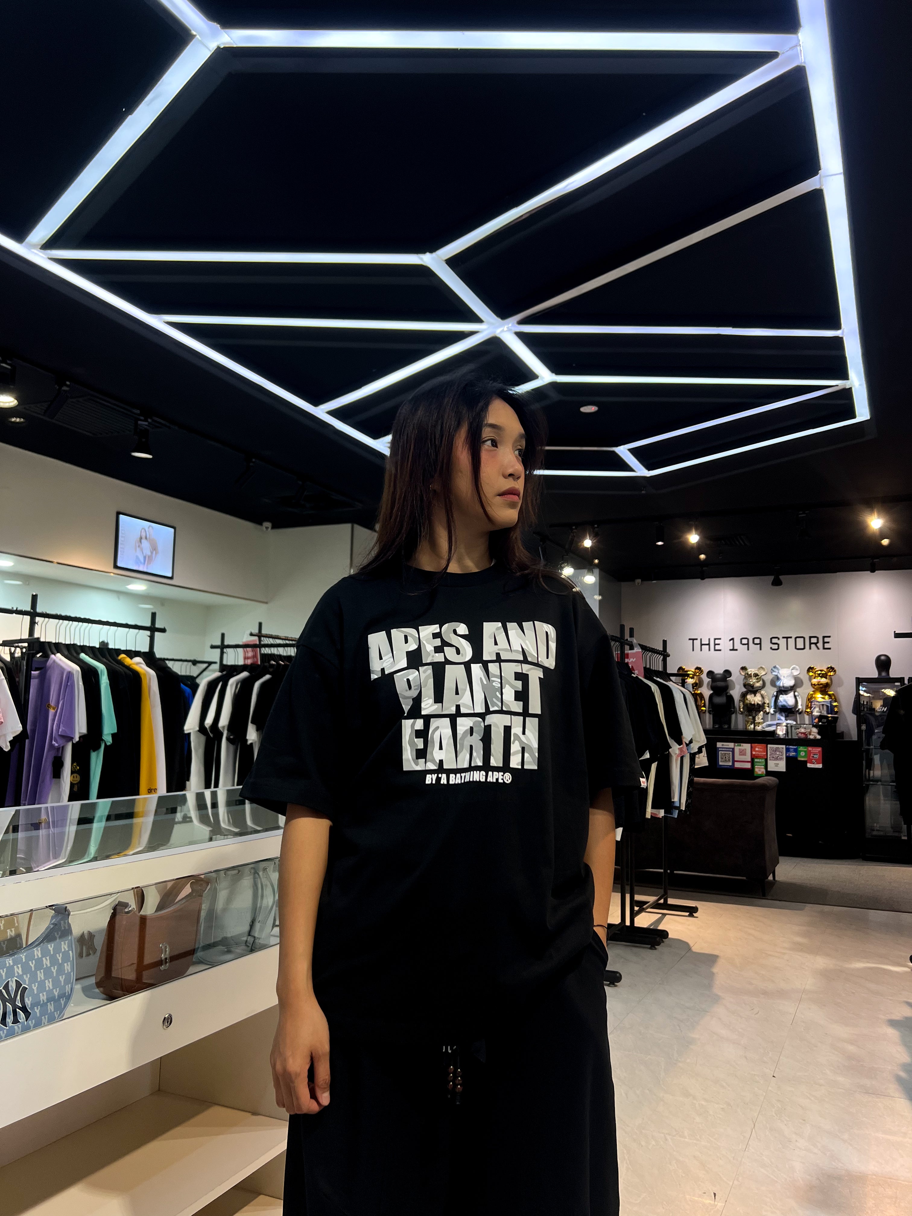 BAPE AAPE MAIN TEE BLACK