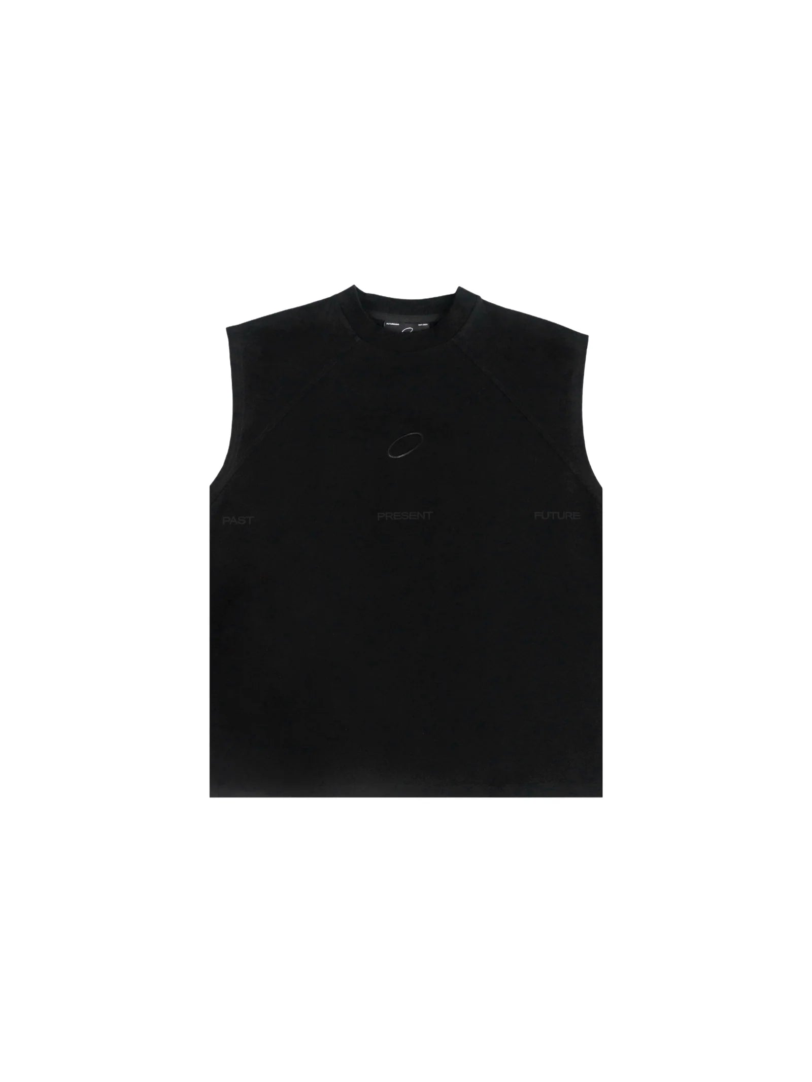 FUTUREKIND LOGO RAGLAN TANK TOP  (BLACK EMBROIDERY)