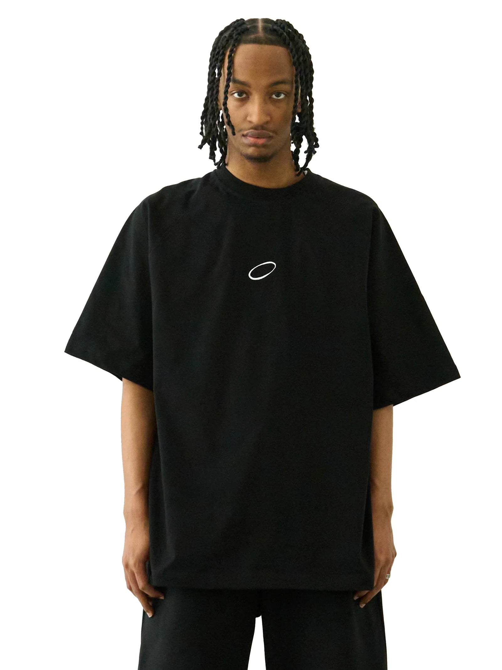 FUTUREKIND LOGO RAGLAN SHORT SLEEVE TEE (WHITE EMBROIDERY)