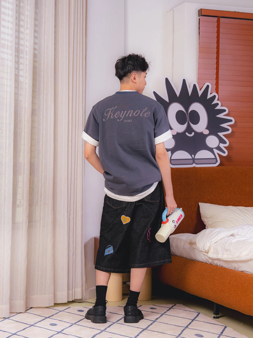 KEYNOTE DAILY ESSENTIAL TEE GREY