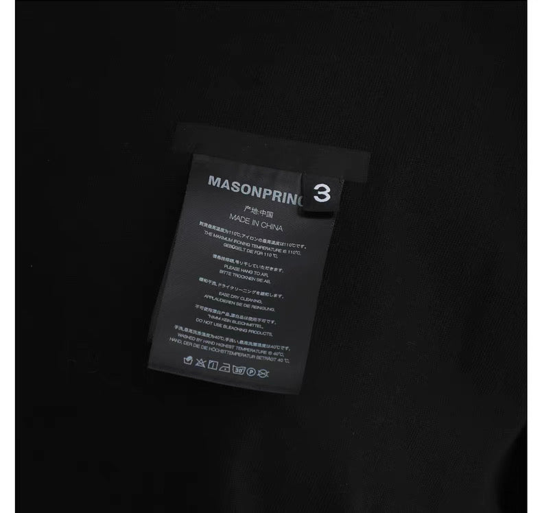 MASONPRINCE WASH LABEL WHITE TEE