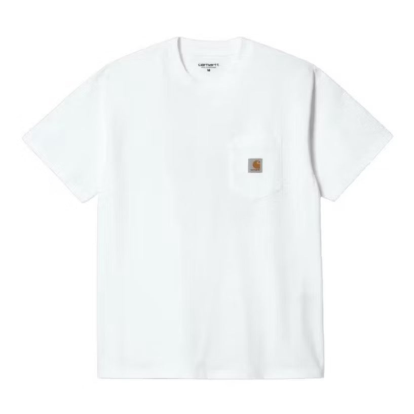 CARHARTT WIP S/S TAMAS POCKET WHITE TEE SHIRT
