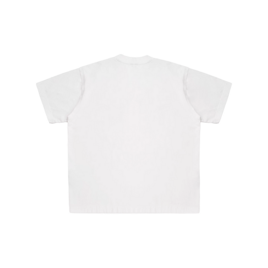 MASONPRINCE 2026 DOUBLE COLLAR GRAPHIC WHITE TEE